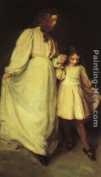 Dorothea and Francesca painting - Cecilia Beaux Dorothea and Francesca art painting